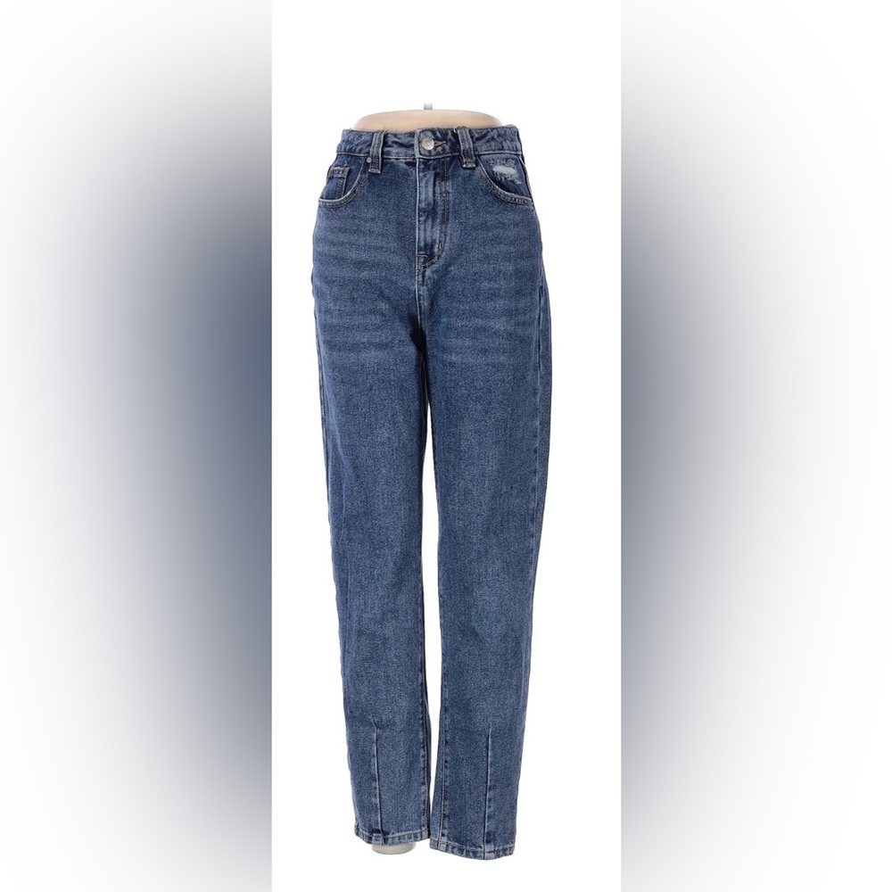Simply Society Jeans Womens 13/31 Blue Dark Wash High Rise Mom Jeans Juniors
